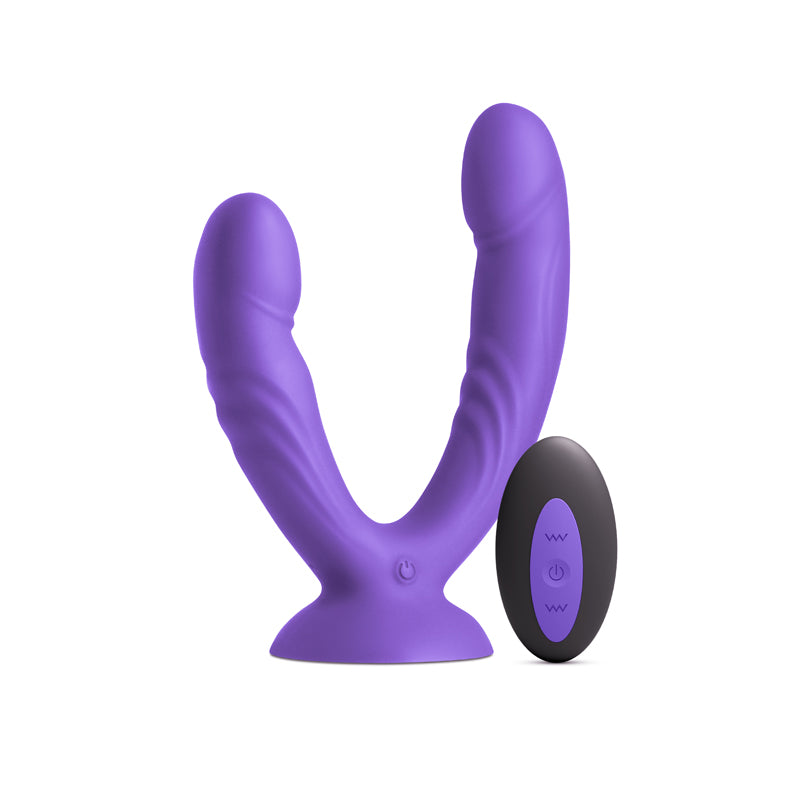 NS Novelties INYA Duet - Vibrating Double Dildo with Wireless Remote - Purple