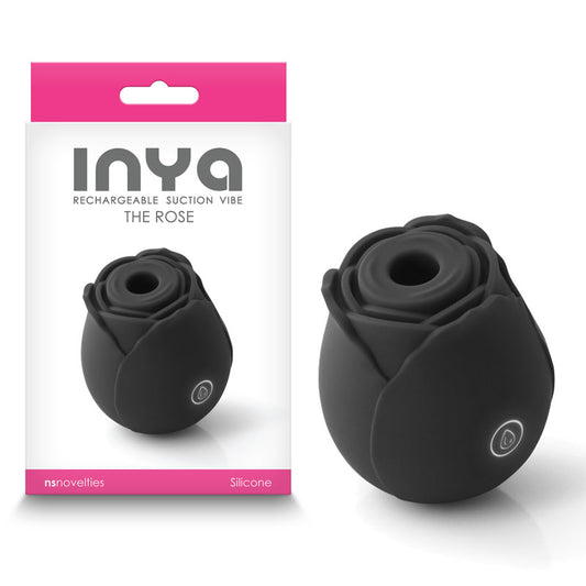 NS Novelties INYA The Rose - Black Clitoral Air Pulsation Stimulator