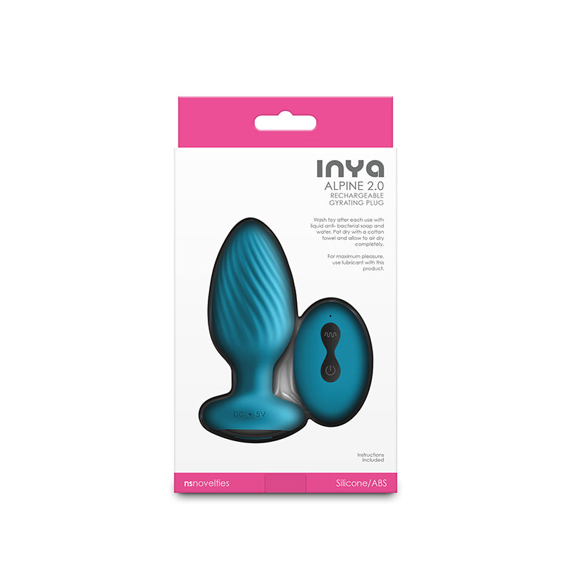 NS Novelties INYA Alpine 2.0 - Teal Butt Plug with Wireless Remote