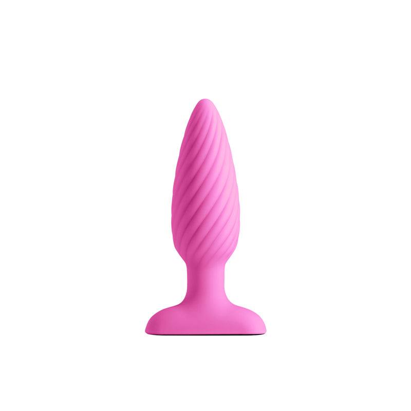 NS Novelties INYA Swirl - Vibrating Butt Plug - Pink
