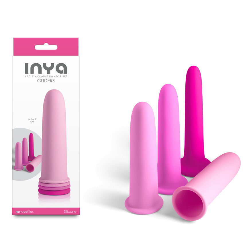 NS Novelties INYA Gliders - 4 Piece Dilator Set - Pink