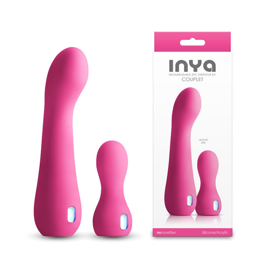 NS Novelties INYA Couplet - Pink Vibrators - Set of 2 Sizes