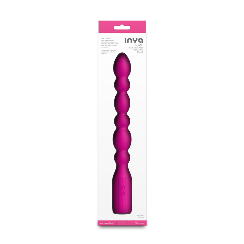 NS Novelties INYA Swirl -  28.8cm Anal Vibrator - Pink