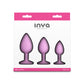 NS Novelties INYA Triple Ace Kit - Pink Butt Plugs - Set of 3 Sizes