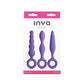 NS Novelties INYA Trio Kit - Purple Anal Plugs - Set of 3