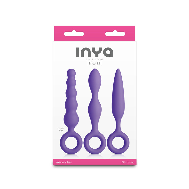NS Novelties INYA Trio Kit - Purple Anal Plugs - Set of 3