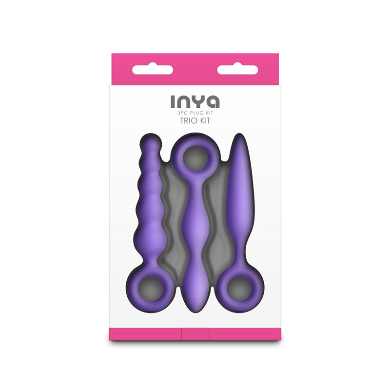 NS Novelties INYA Trio Kit - Purple Anal Plugs - Set of 3