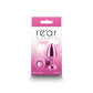 NS Novelties | Rear Assets Petite - Pink 6cm Metal Butt Plug with Pink Round Gem Base