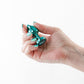 NS Novelties | Rear Assets Petite - Teal 6cm Metal Butt Plug with Teal Round Gem Base