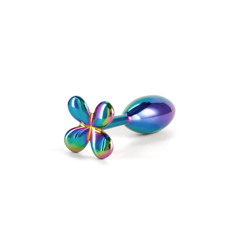 NS Novelties | Rear Assets Clover - Multicoloured 9.2cm Metallic Butt Plug