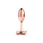 NS Novelties | Rear Assets Clover - Rose Gold 9.2cm Metallic Butt Plug