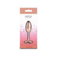NS Novelties | Rear Assets Clover - Rose Gold 9.2cm Metallic Butt Plug