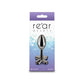 NS Novelties | Rear Assets Clover - Gunmetal 9.2cm Metallic Butt Plug