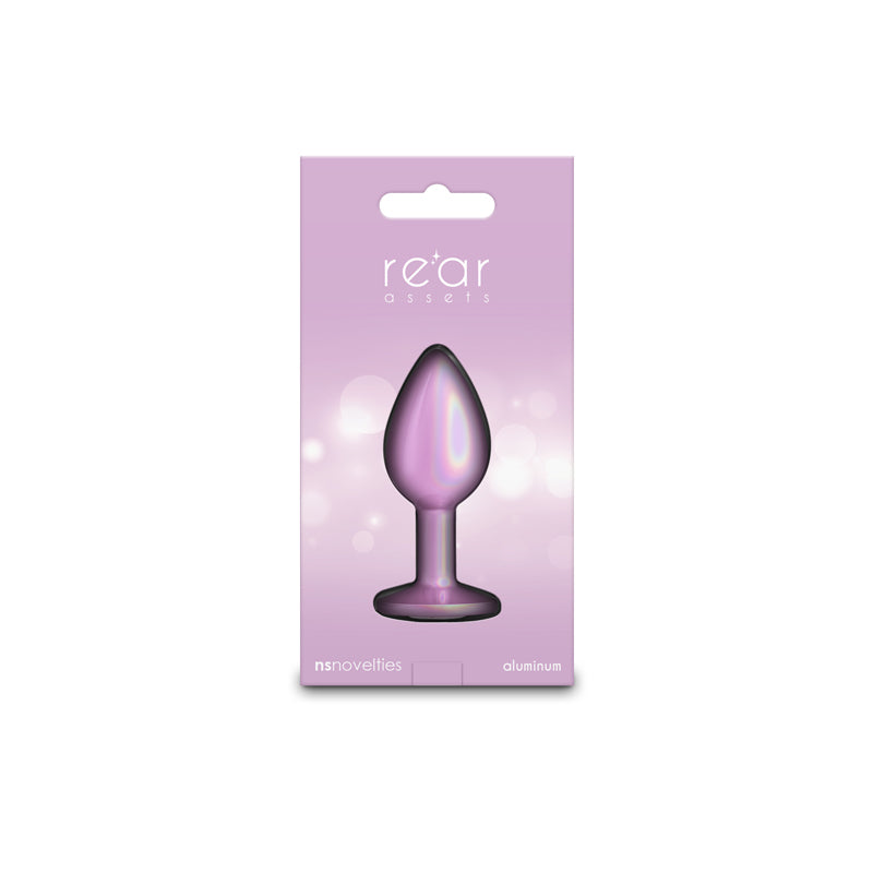 NS Novelties | Rear Assets Iridescent Pink 7.1cm Small Butt Plug