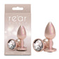 NS Novelties Rear Assets Iridescent - Small - Champagne 7.1cm Small Butt Plug