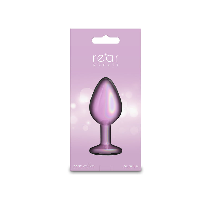 NS Novelties | Rear Assets Iridescent Pink 8.2cm Medium Butt Plug