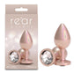 NS Novelties Rear Assets Iridescent - Medium - Champagne 8.2cm Medium Butt Plug