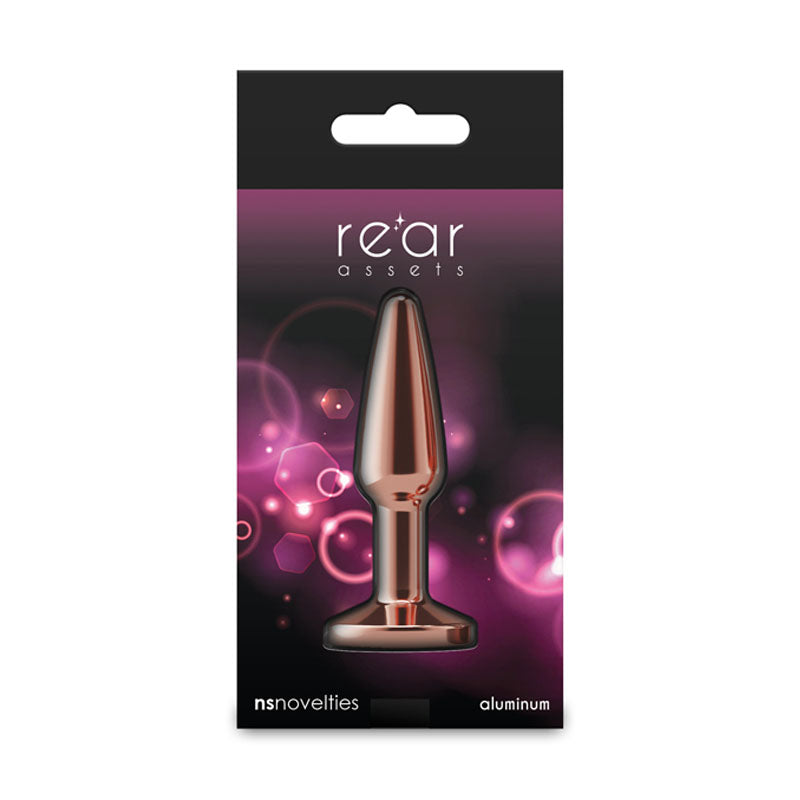 NS Novelties Rear Assets Tapered - Small - Rose Gold 7.8cm Butt Plug