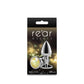 NS Novelties Rear Assets Silver - Medium Metal Butt Plug with Yellow Gem Base