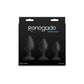 NS Novelties | Renegade Triple Ace Kit - Black Butt Plugs - Set of 3 Sizes