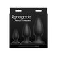 NS Novelties | Renegade Triple Strike Kit - Black Butt Plugs - Set of 3 Sizes