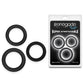NS Novelties | Renegade 3pc Slim Rings - Black Cock Rings - Set of 3 Sizes