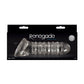NS Novelties | Renegade - Ribbed Extension Clear Penis Extension Sleeve