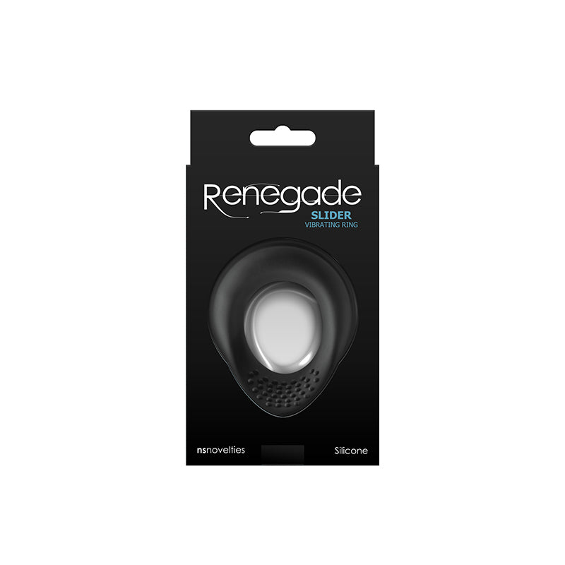 NS Novelties | Renegade Slider - Black USB Rechargeable Vibrating Cock Ring