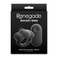 NS Novelties | Renegade Rocket Ring - Black Vibrating Cock Ring with Wireless Remote