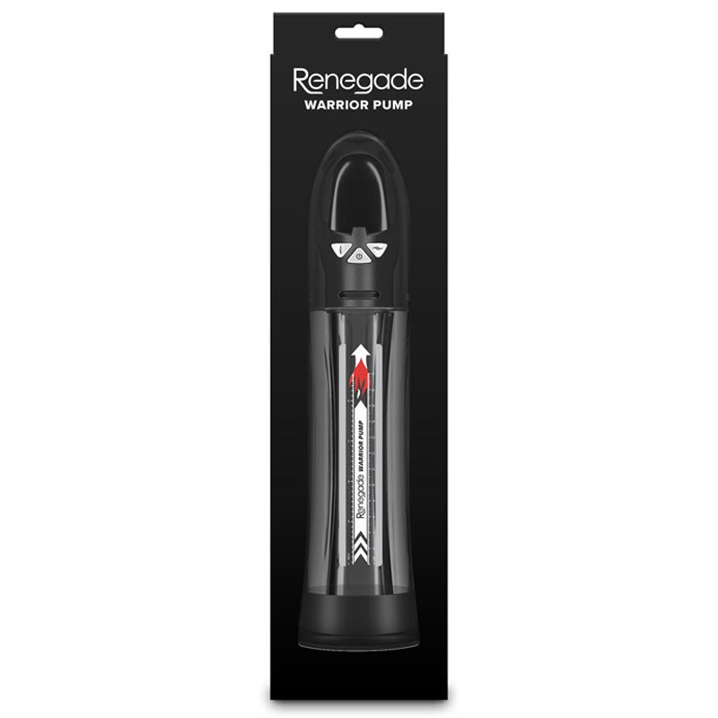 NS Novelties | Renegade Warrior Pump - Black/Clear Waterproof Automatic Penis Pump