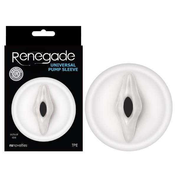 NS Novelties | Renegade Universal Pump Sleeve - Clear Vagina-Shaped Penis Pump Sleeve