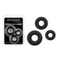 NS Novelties | Renegade 3pc Fireman Rings - Black Cock Rings - Set of 3 Sizes
