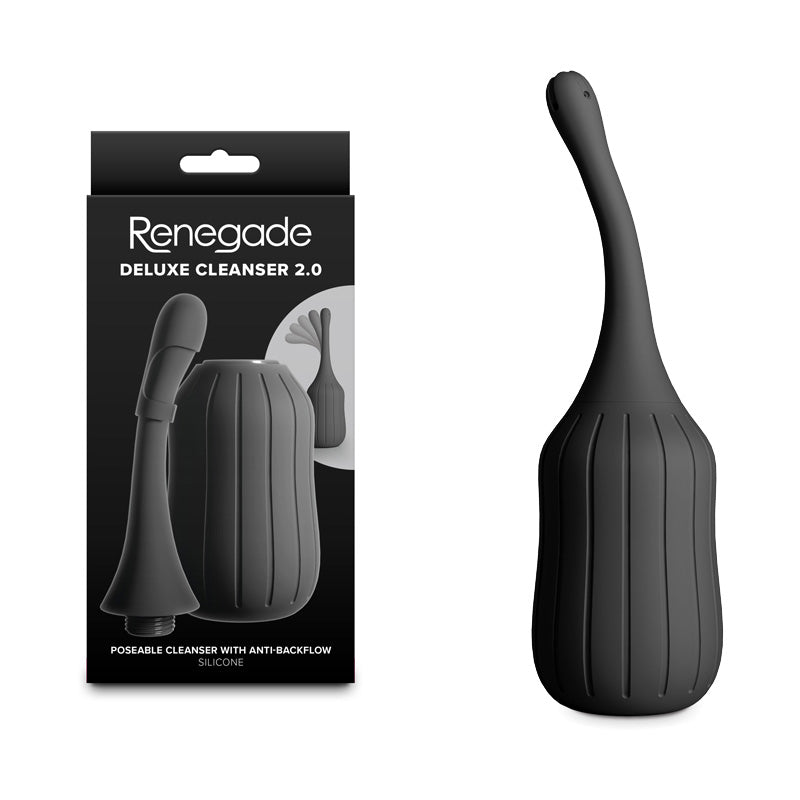 NS Novelties | Renegade Deluxe Cleanser 2.0 - Black Unisex Douche