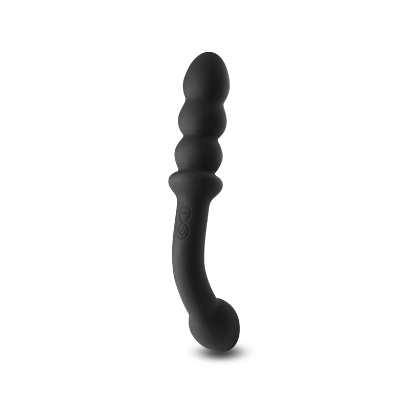 NS Novelties | Renegade Duel - Black 21.4cm USB Rechargeable Vibrating Double Ended Anal Wand