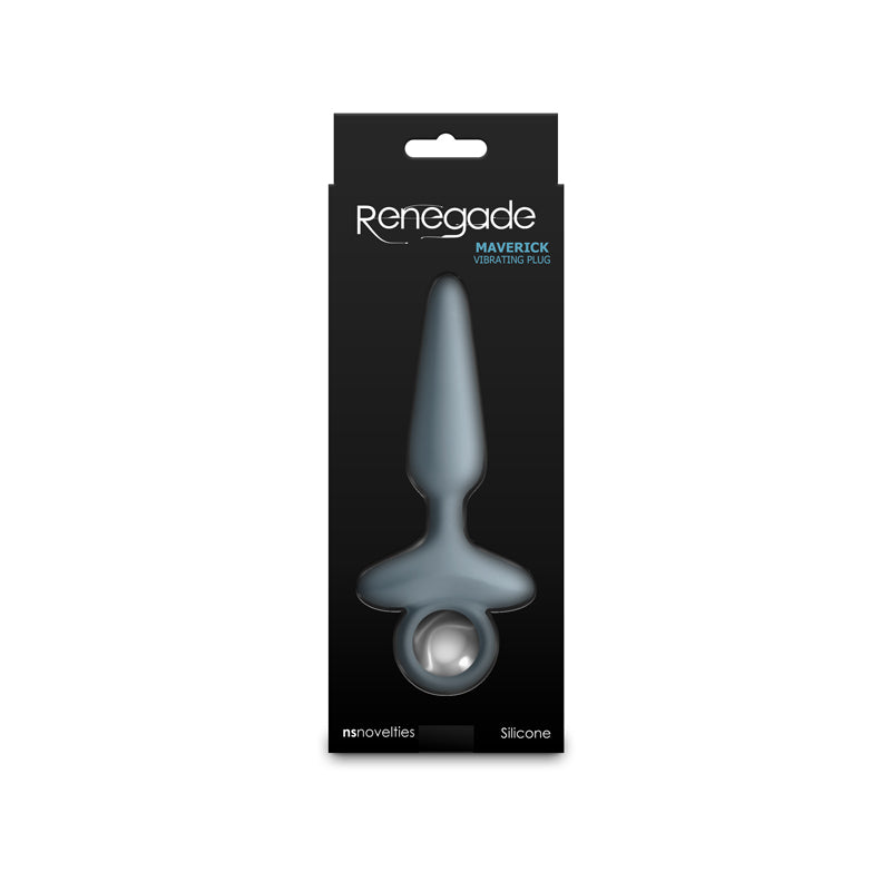 NS Novelties | Renegade Maverick - Grey 15cm USB Rechargeable Vibrating Butt Plug