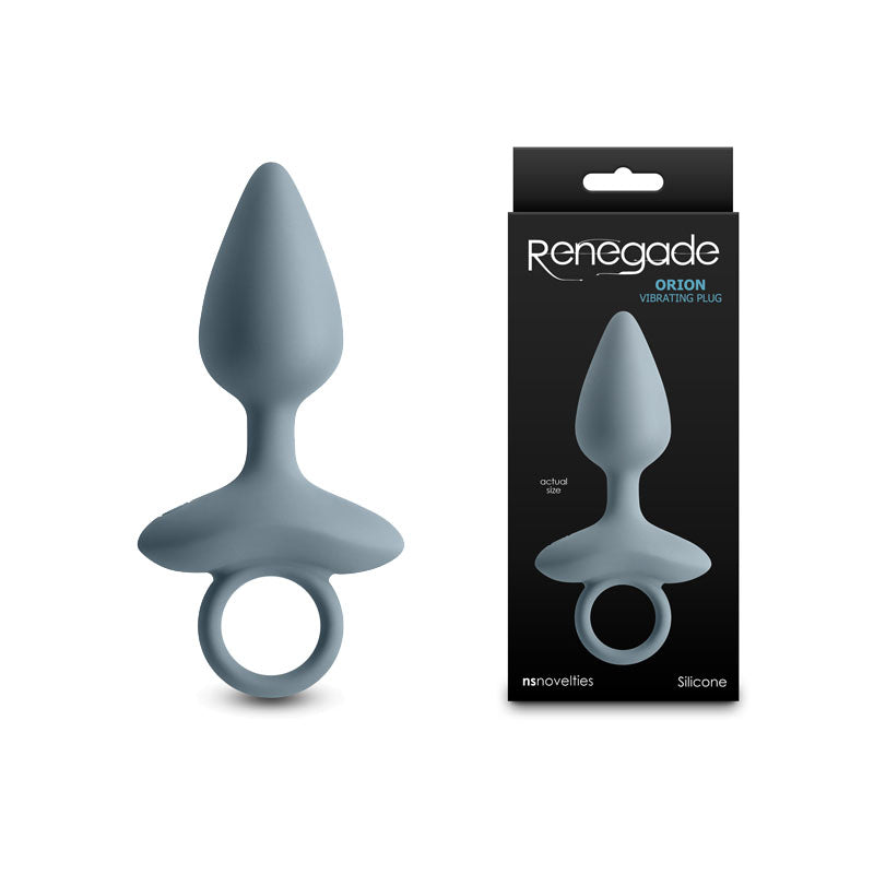 NS Novelties | Renegade Orion - Grey 13cm USB Rechargeable Vibrating Butt Plug