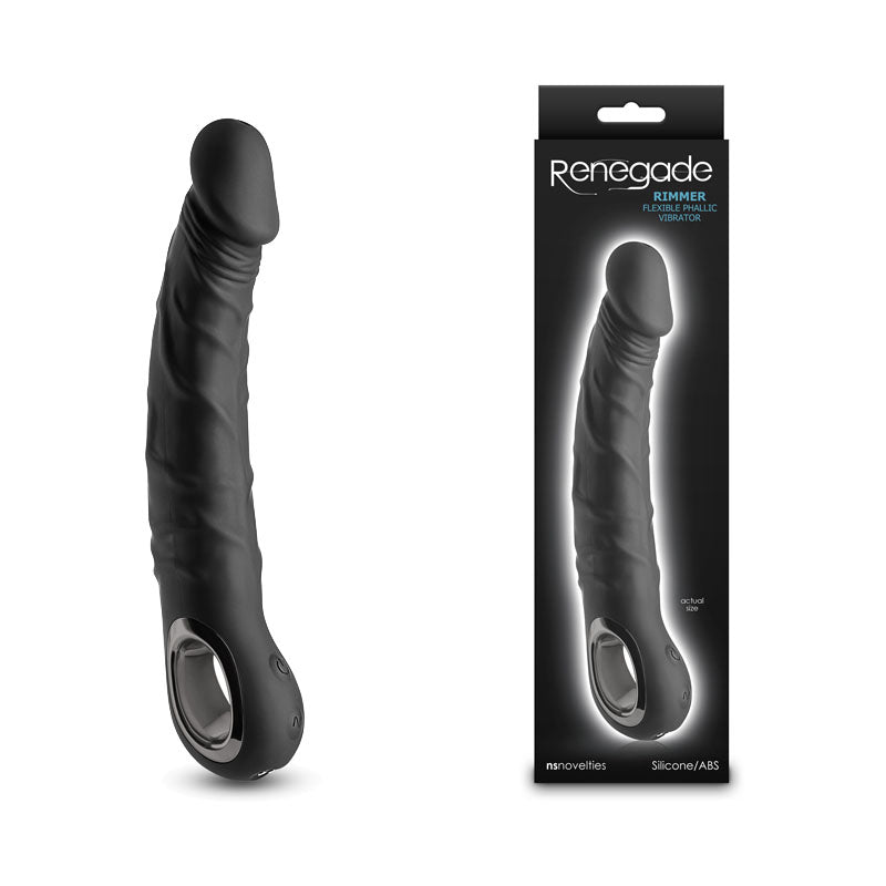 NS Novelties | Renegade Rimmer - Black 22cm USB Rechargeable Vibrator