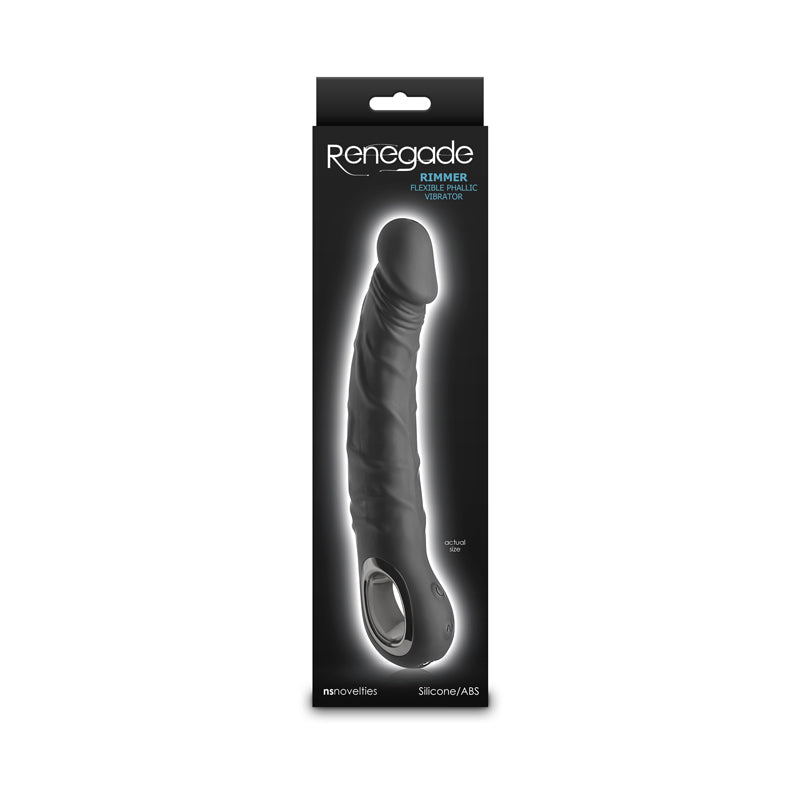 NS Novelties | Renegade Rimmer - Black 22cm USB Rechargeable Vibrator