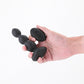 NS Novelties | Renegade Valor - Black 13.7cm Vibrating Anal Beads with Wireless Remote