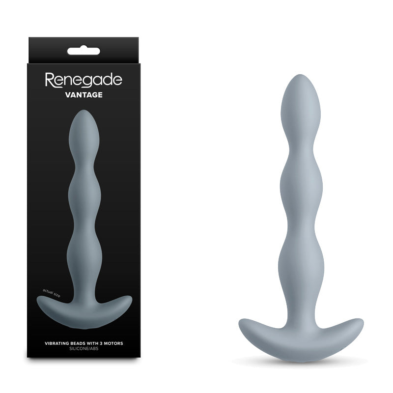 NS Novelties | Renegade Vantage - Grey 20.6cm Vibrating Anal Beads