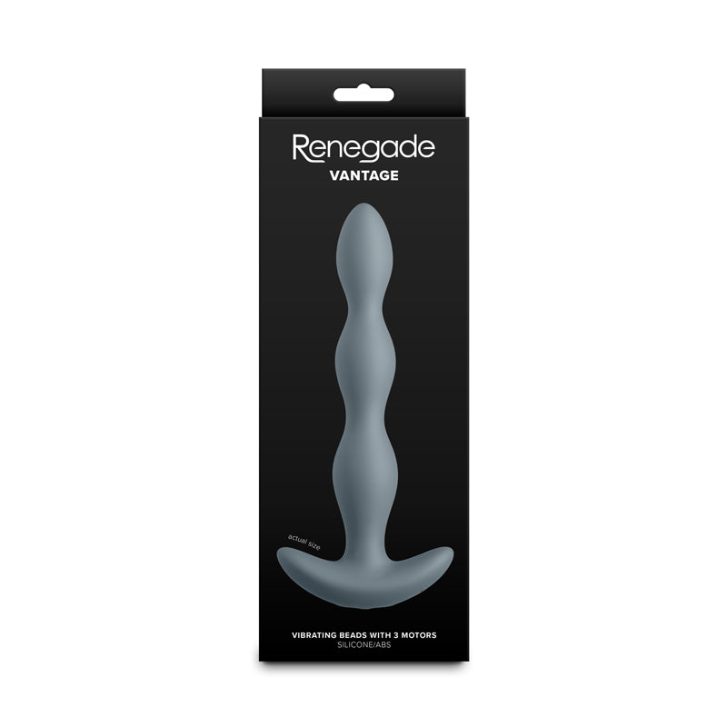 NS Novelties | Renegade Vantage - Grey 20.6cm Vibrating Anal Beads