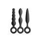 NS Novelties | Renegade Trio Kit - Black Butt Plugs - Set of 3