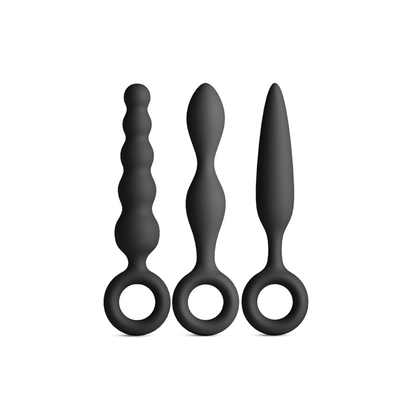 NS Novelties | Renegade Trio Kit - Black Butt Plugs - Set of 3