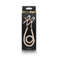 NS Novelties Bound Nipple Clamps - DC1 - Rose Gold Nipple Clamps with Gold Pearl Chain