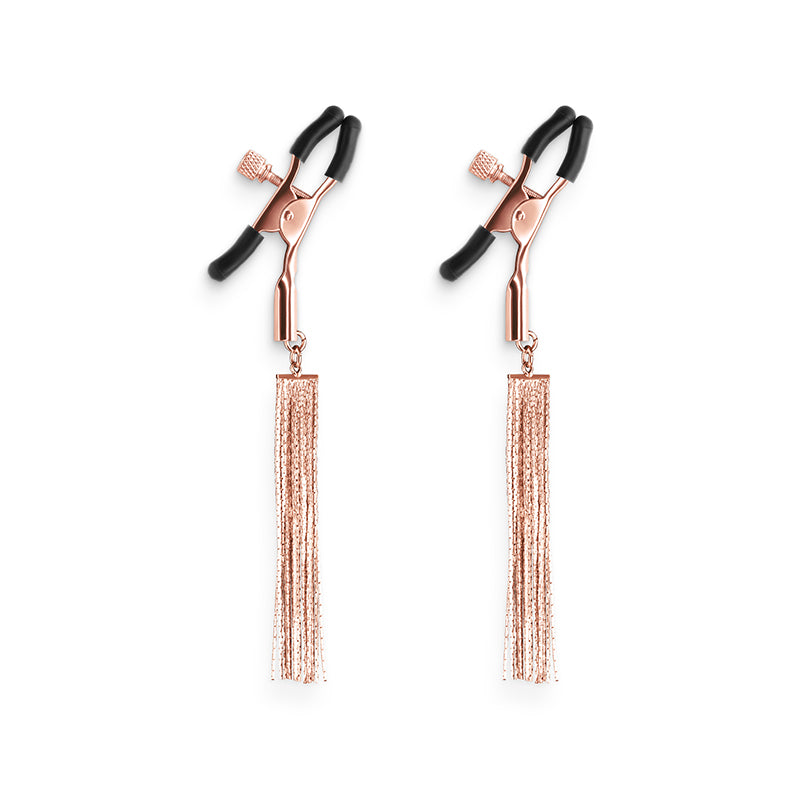 NS Novelties Bound Nipple Clamps - D2 - Rose Gold Nipple Clamps - Set of 2