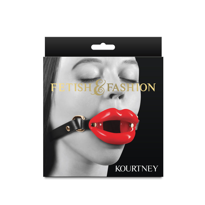 NS Novelties | Fetish & Fashion - Kourtney Red Lips Open Mouth Restraint