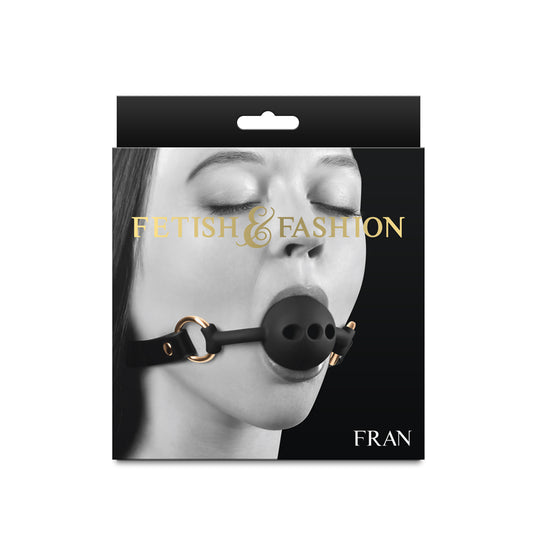 NS Novelties | Fetish & Fashion - Fran Black Breathable Mouth Restraint
