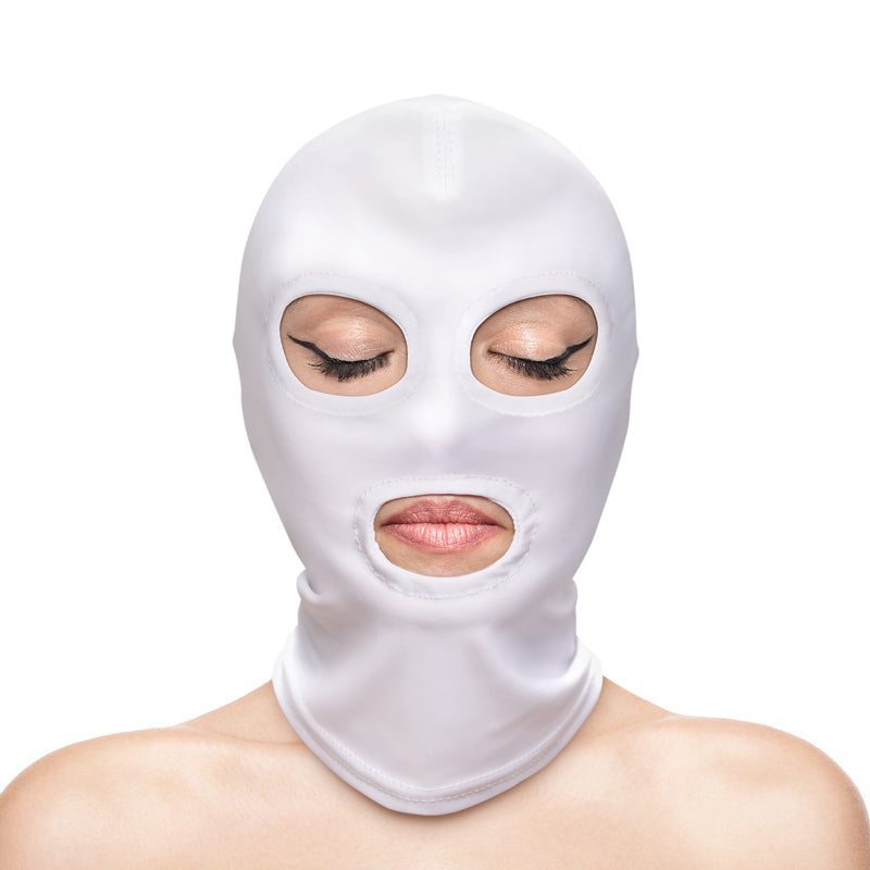 NS Novelties | Fetish & Fashion - Eyes & Mouth Hood - White