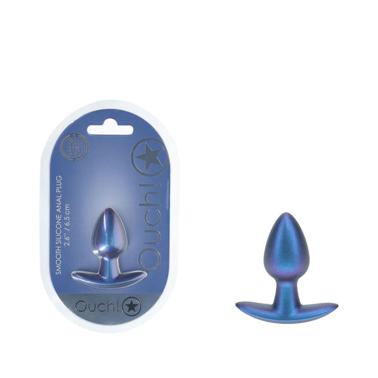 Shots Toys | OUCH! Anal Plug - Small - Metallic Blue