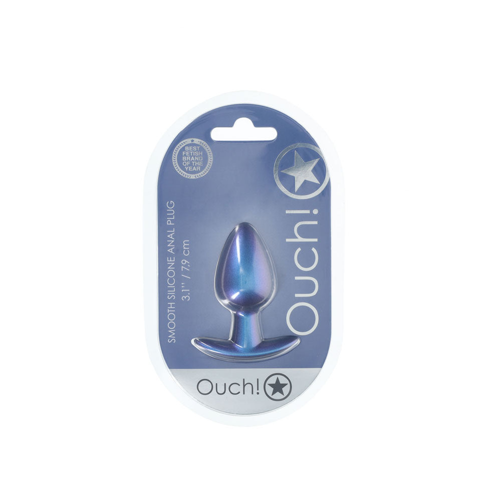 Shots Toys | OUCH! Anal Plug - Medium - Metallic Blue